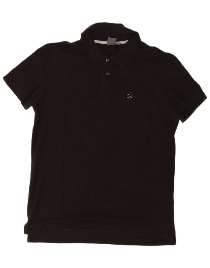 Calvin Klein Polo Homme IT 48 Coton Noir Moyen