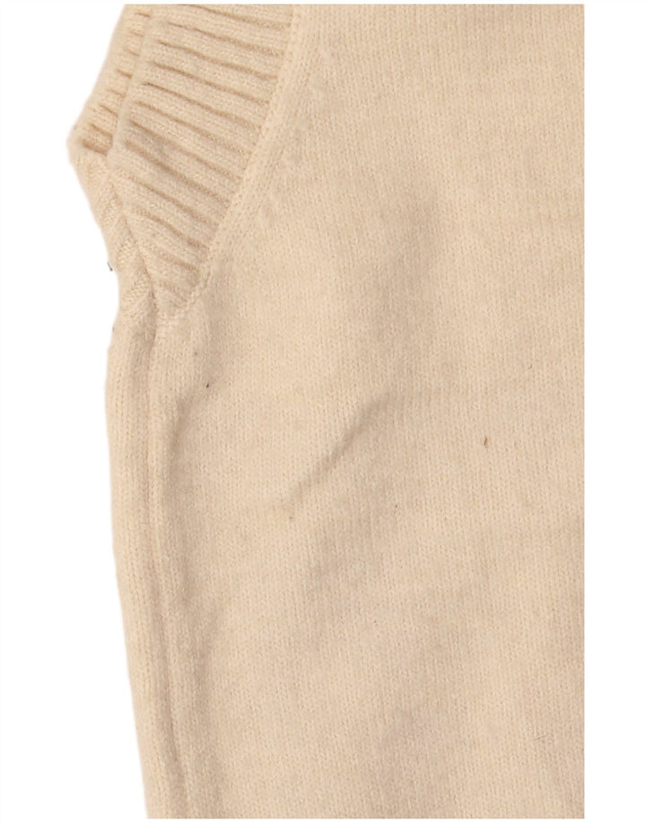 Zara Womens Crop Vest Débardeur UK 10 Petit Beige