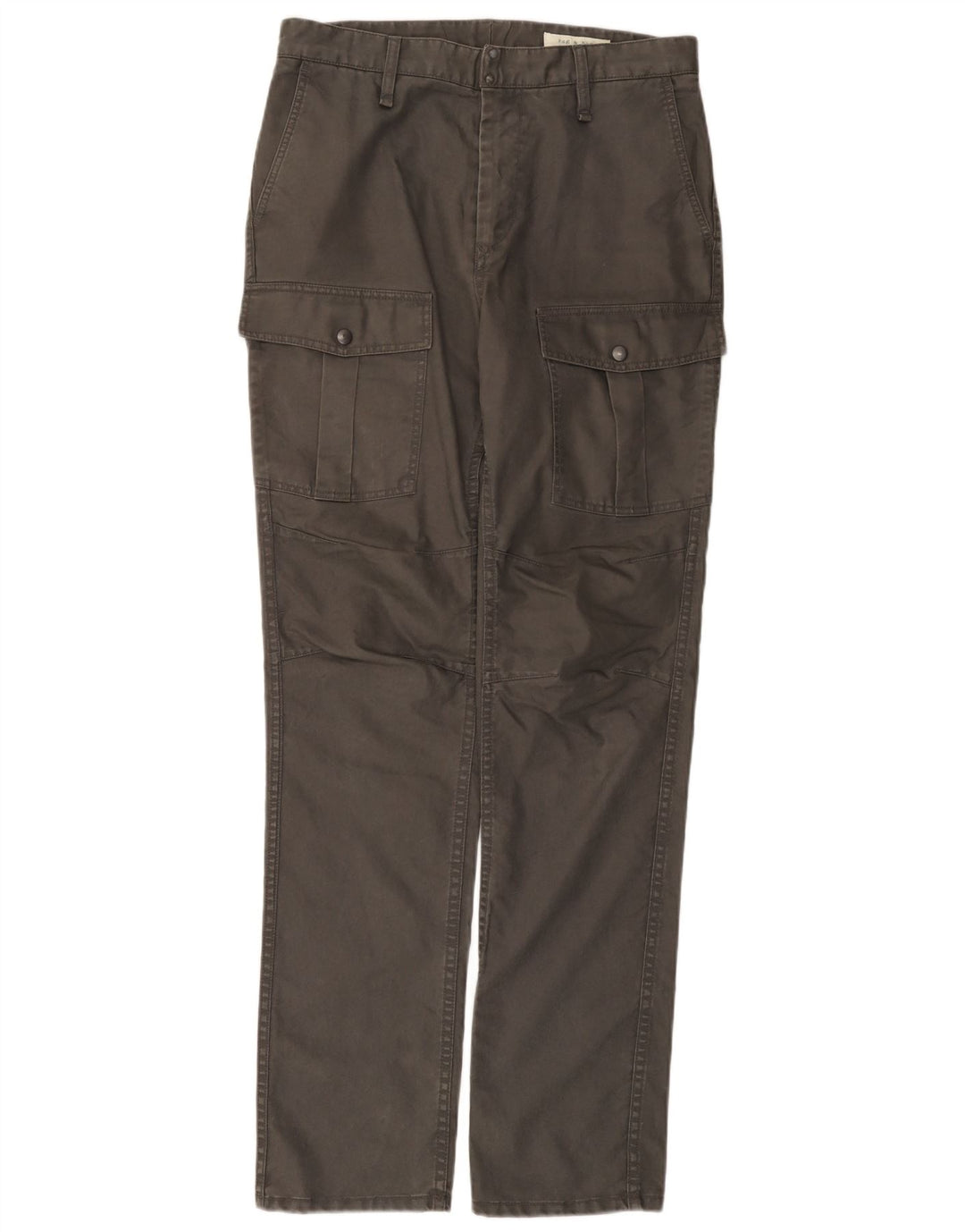 RAG & BONE Pantalon Cargo Droit Homme W32 L33 Gris Coton
