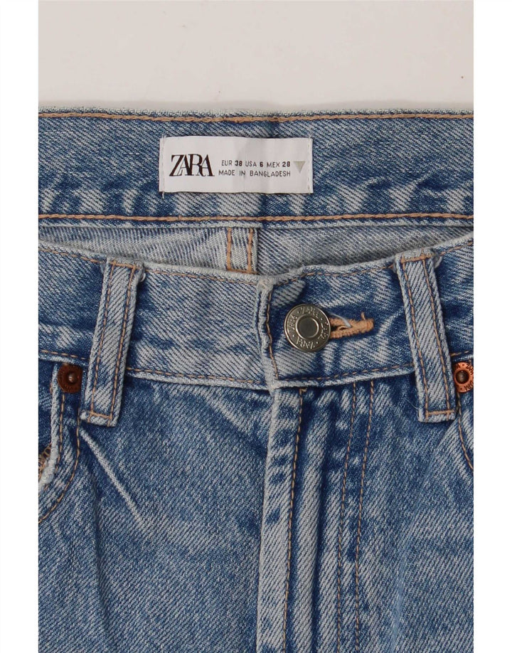 Zara Jean court droit pour femme EU 38 Small W28 L25 Bleu