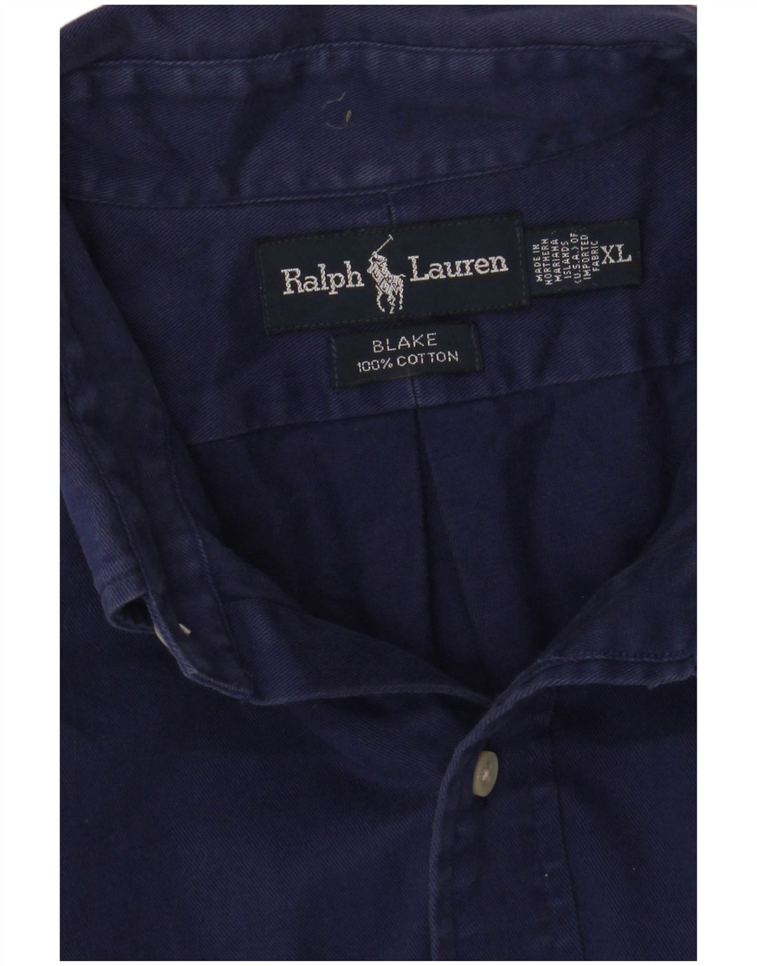 Ralph Lauren Chemise Blake Homme XL Bleu Marine Coton