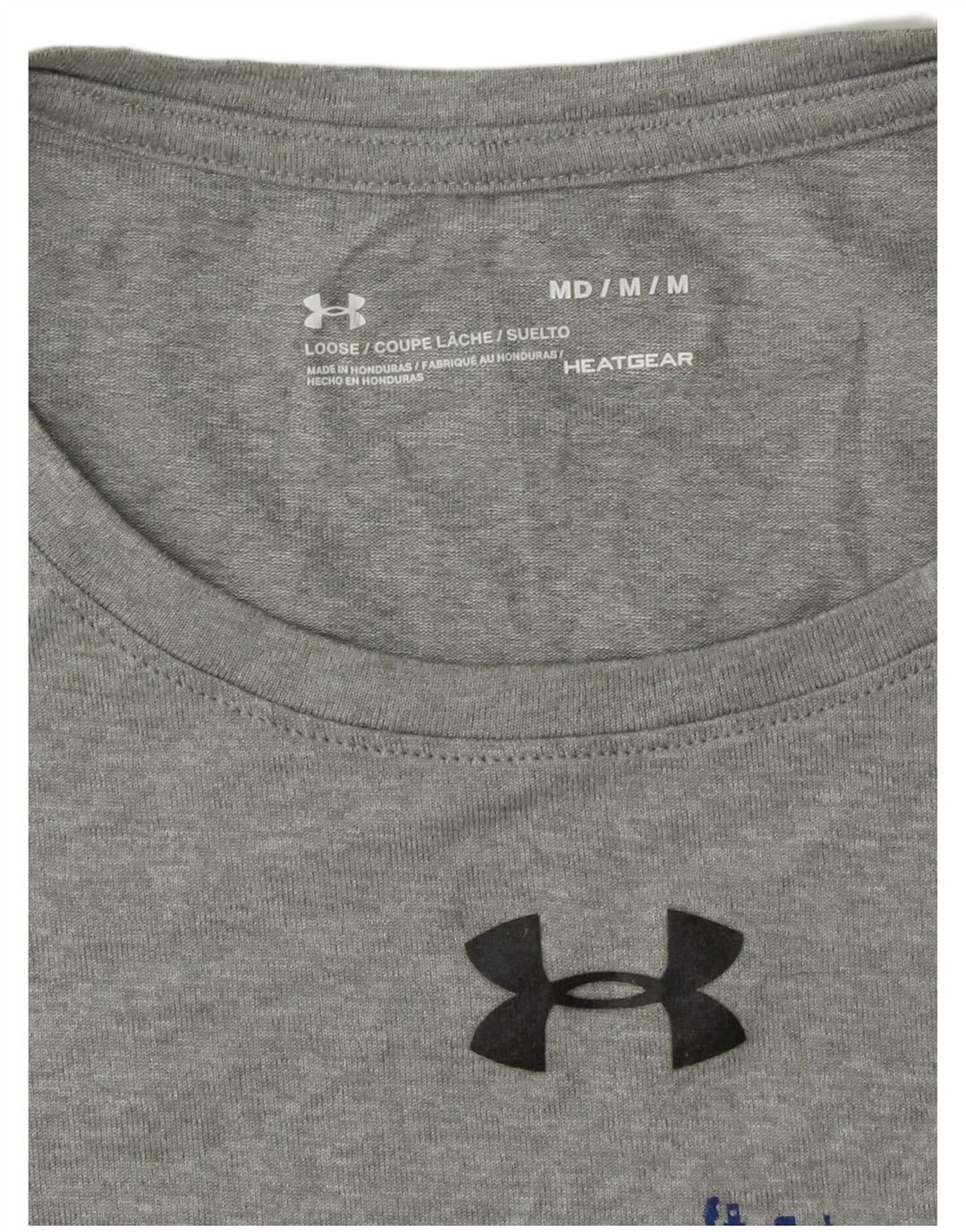 UNDER ARMOUR Tee-Shirt Heat Gear Graphic Homme Gris Moyen