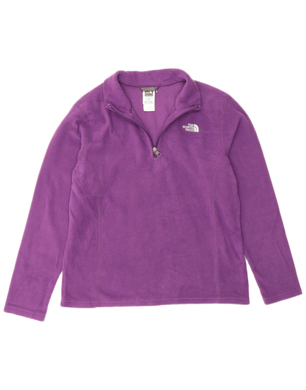 The North Face Pull polaire à col zippé pour fille 14-15 ans XL Violet Polyester