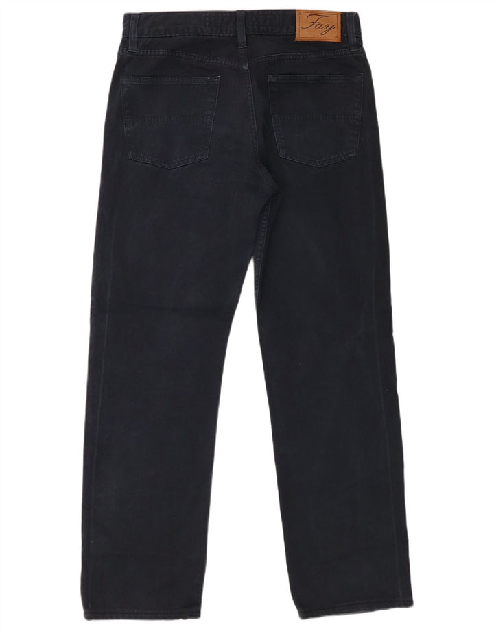 Fay Jean droit homme W32 L29 bleu marine coton