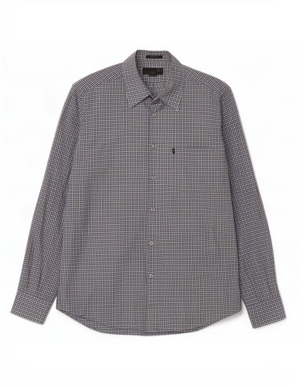 Marlboro Classics Chemise coupe régulière pour homme 2XL Bleu vichy