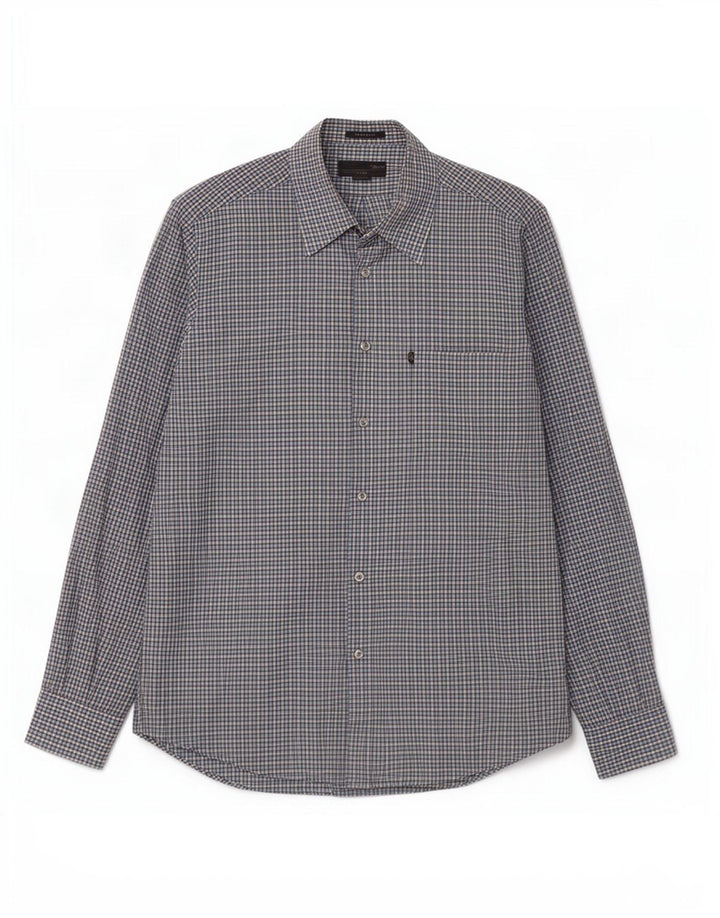Marlboro Classics Chemise coupe régulière pour homme 2XL Bleu vichy