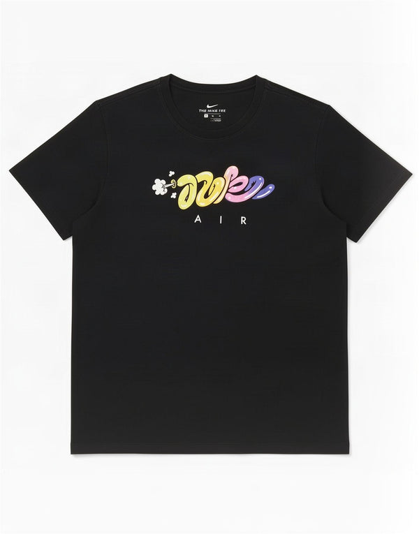 Nike T-shirt graphique pour homme XL en coton noir