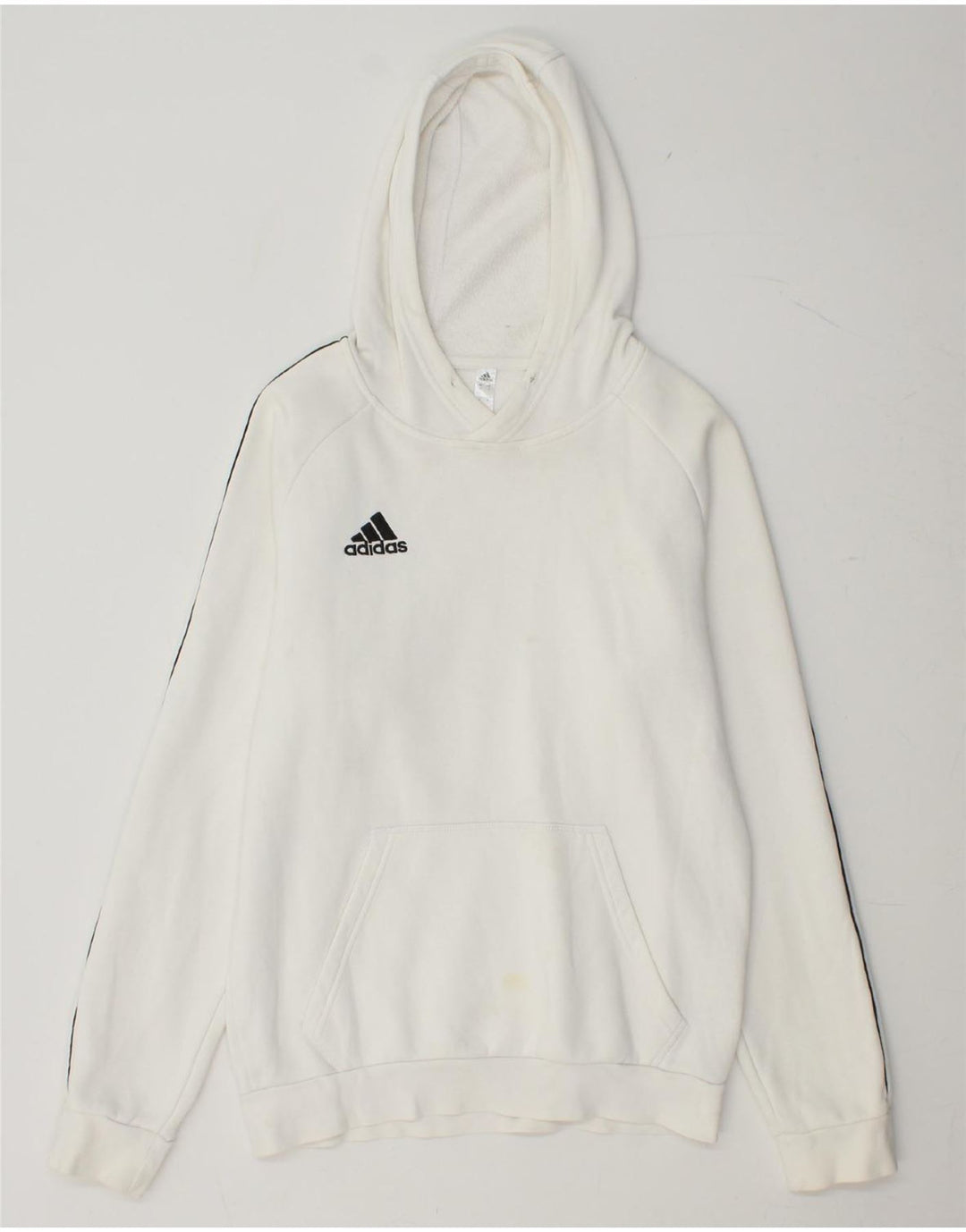 ADIDAS Pull à capuche pour homme Petit coton blanc