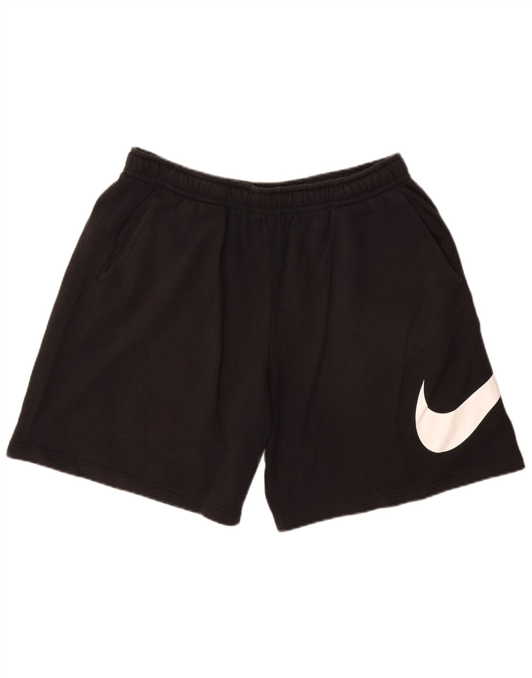 NIKE Short de sport graphique pour hommes, grand coton noir