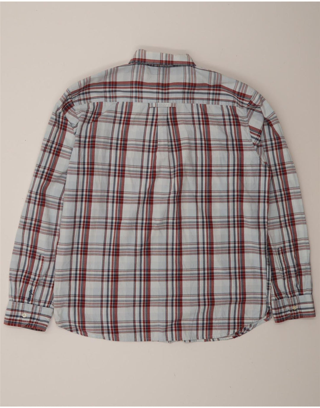 Wrangler Chemise Homme XL Bleu Carreaux Coton