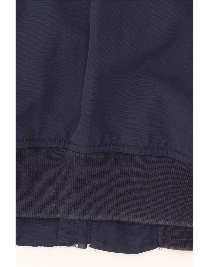 Tommy Hilfiger Veste Bomber Homme UK 38 Medium Bleu Marine Rayé Polyamide