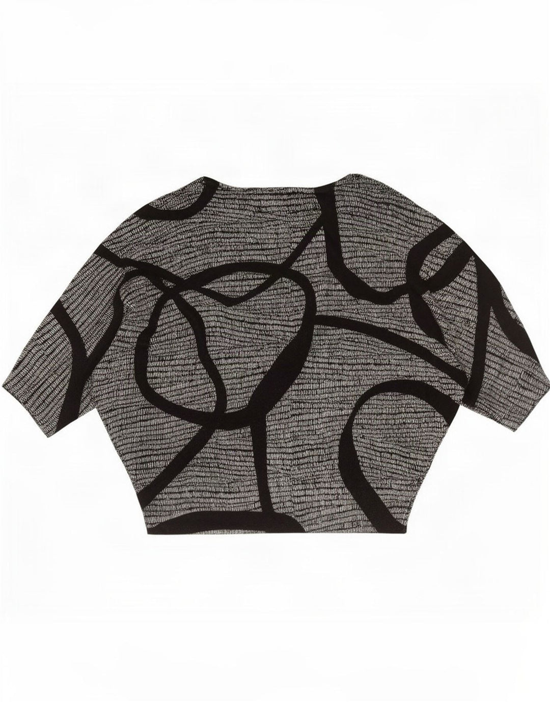 Phase Eight Chemisier surdimensionné à motif abstrait pour femme UK 16 Large Noir