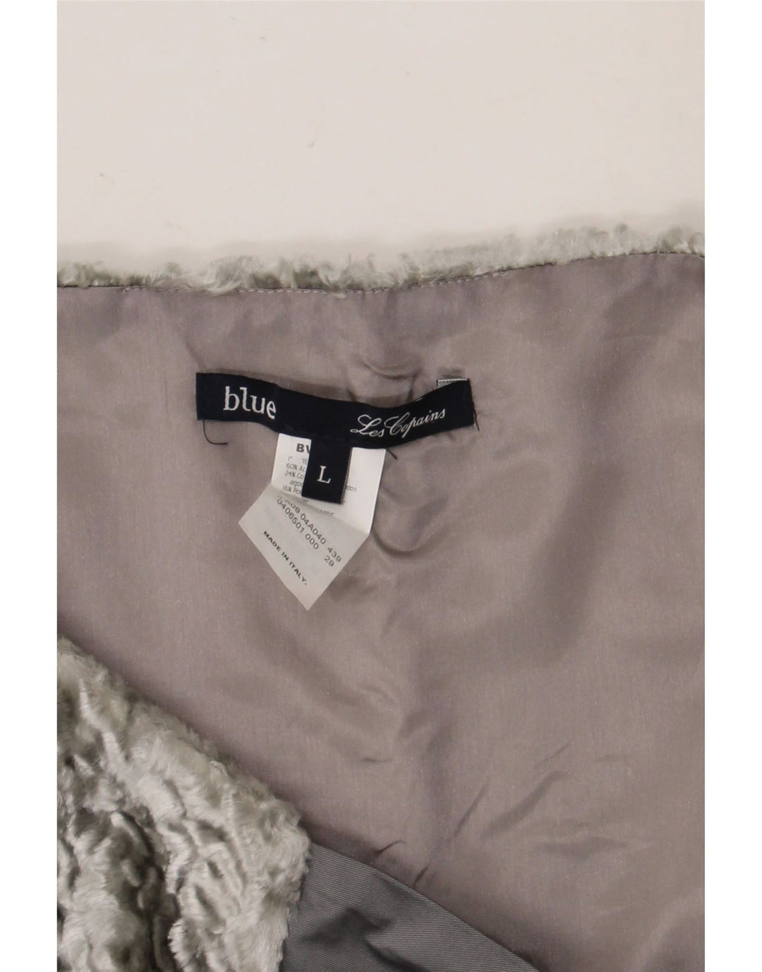 Les Copains Veste Boléro Femme UK 14 Large Gris Acétate