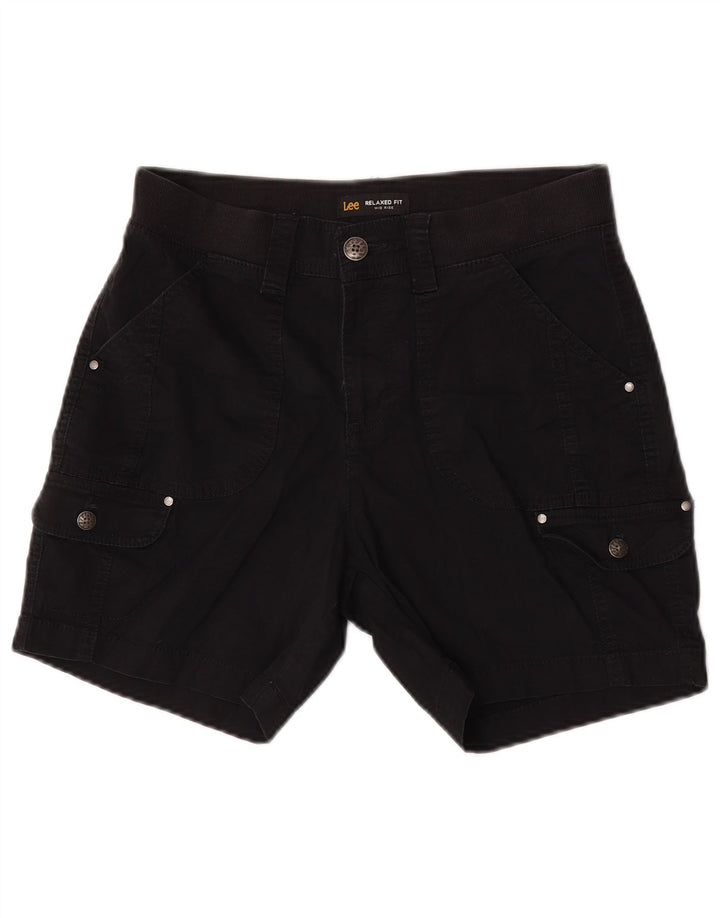 Lee Short cargo taille moyenne pour femme, coupe décontractée, US 6, W30, coton noir