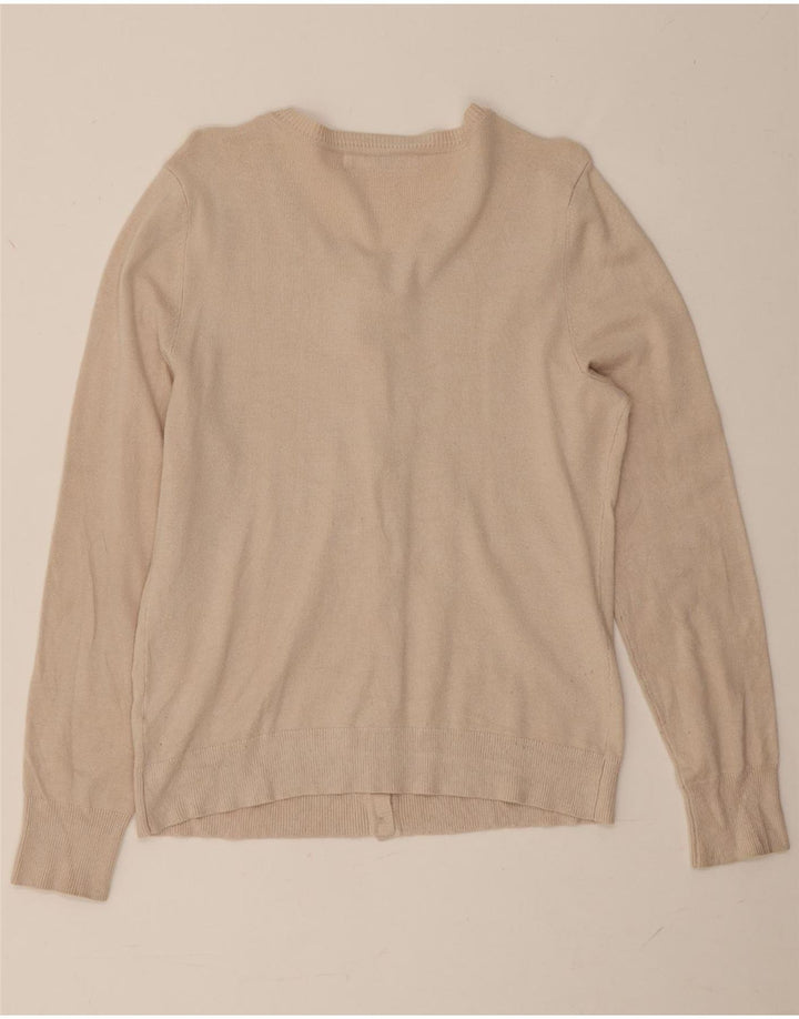 John Lewis Cardigan pour femme UK 12 Viscose beige moyen