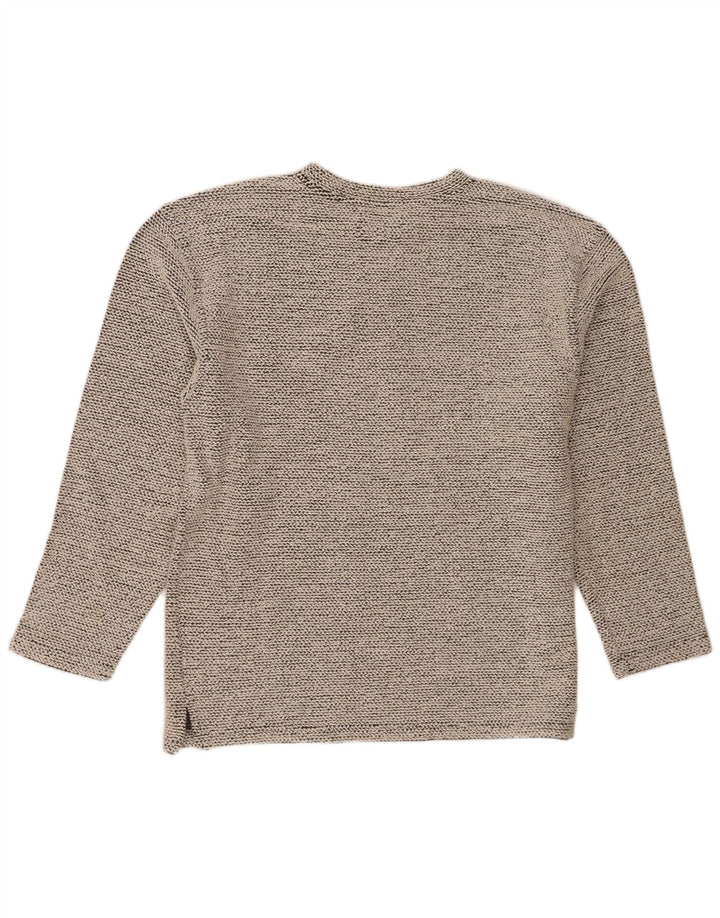 Weird Fish Pull à col rond pour homme en coton blanc cassé