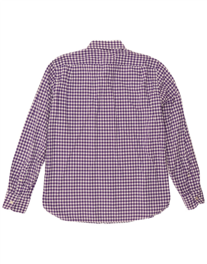 J. CREW Chemise Homme Taille 15 1/2 Coton Vichy Violet Moyen