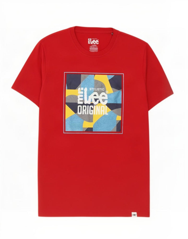Lee T-Shirt Graphique Homme XL Rouge