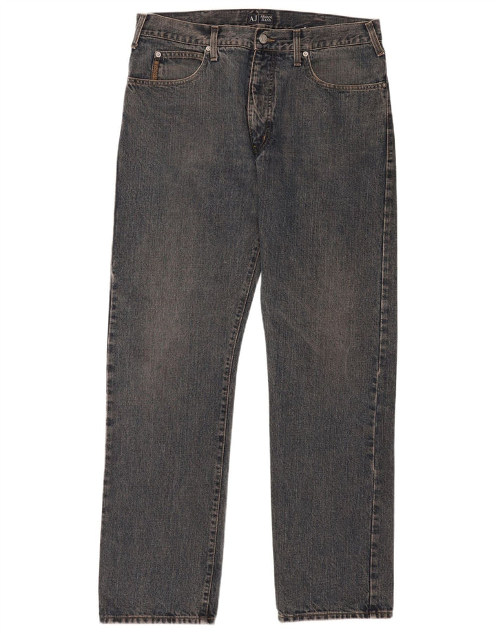 Armani Jean droit W38 L33 bleu coton homme