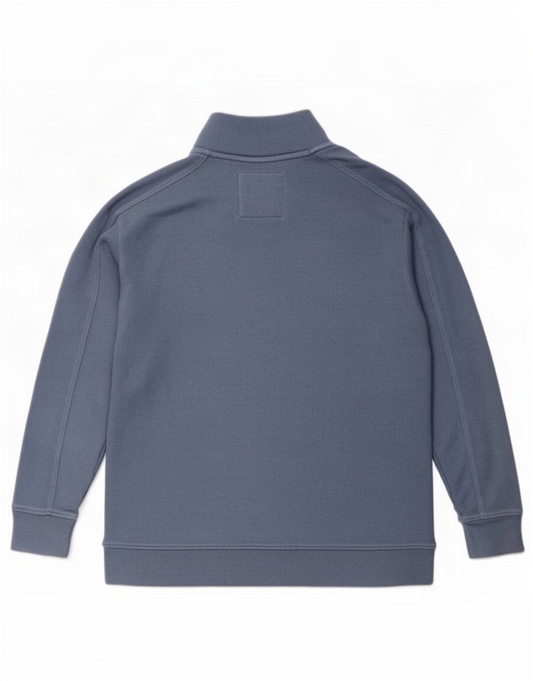 Weird Fish Sweat-shirt à col zippé pour homme Petit coton bleu