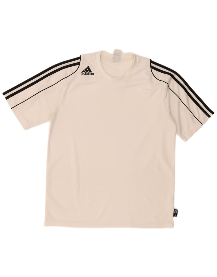 ADIDAS Tee-Shirt Climalite Homme Blanc Moyen