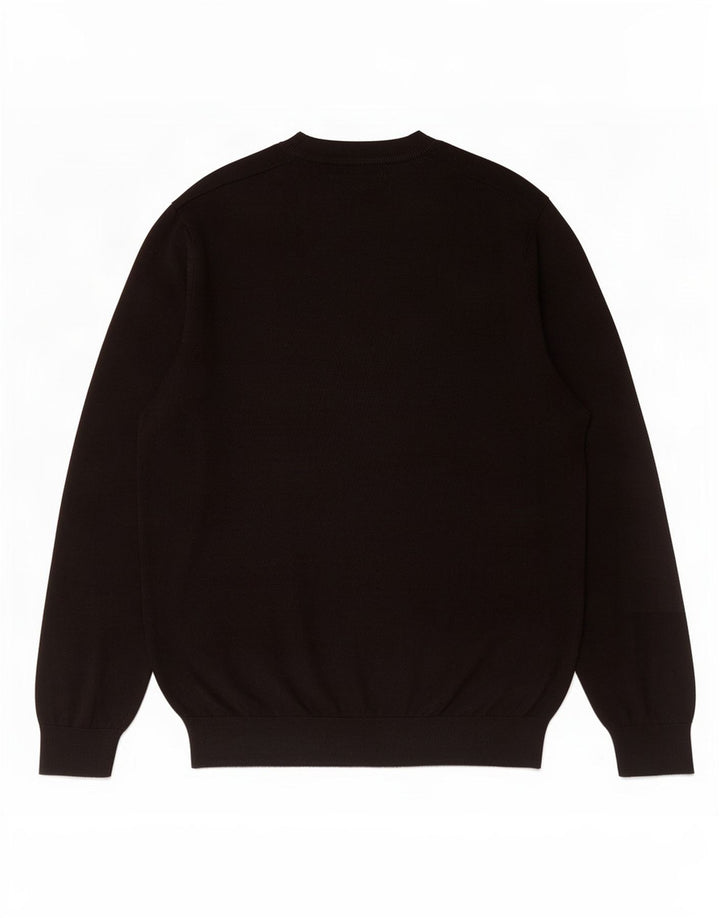 Zara Pull Col Rond Homme Noir Moyen Viscose