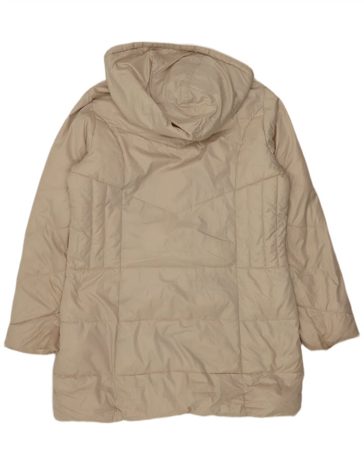 Marks & Spencer Manteau matelassé surdimensionné à capuche pour femme UK 14 Medium Off White