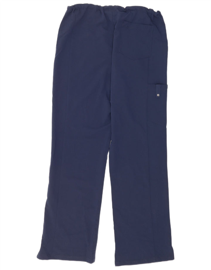 Dickies Pantalon Cargo Droit Femme Large W34 L33 Bleu Marine Polyester