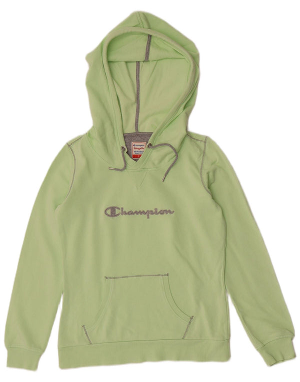 Champion Pull à capuche graphique Heritage Fit pour femme UK 10 petit coton vert