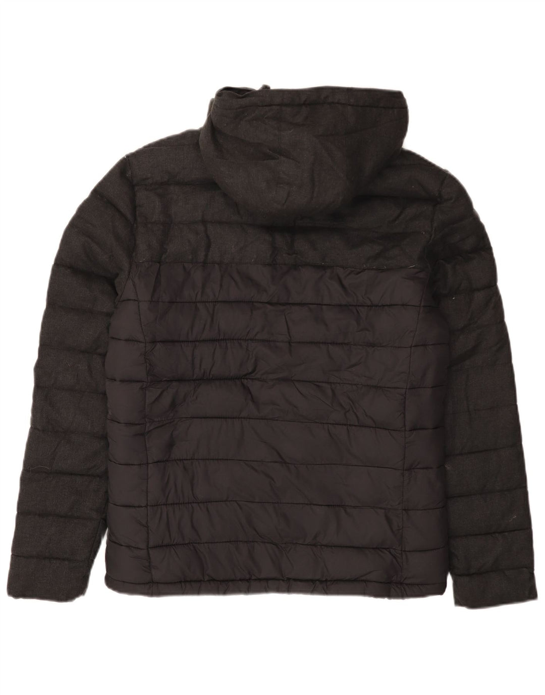 Superdry Veste matelassée à capuche pour hommes UK 38 Nylon gris moyen