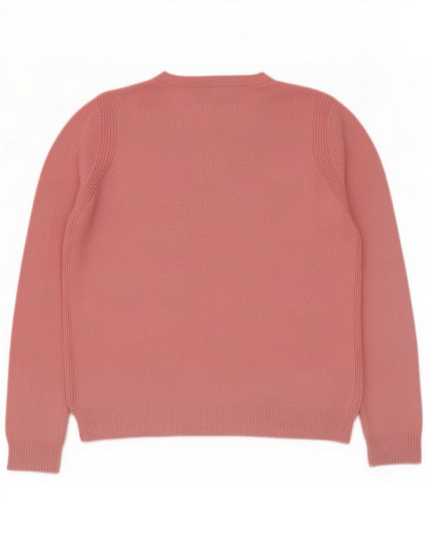 Marks & Spencer Pull col bateau pour femme UK 12 Laine rose moyen