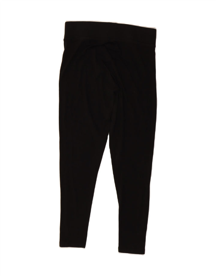 MARKS & SPENCER Womens Leggings UK 14 Medium  Black Polyester Vintage Marks & Spencer and Second-Hand Marks & Spencer from Messina Hembry 