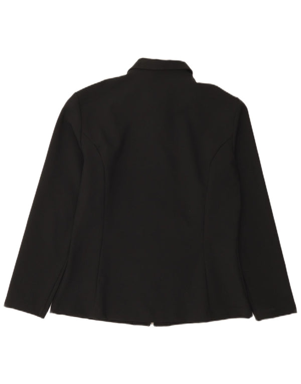 Benetton Veste Blazer Femme IT 46 Large Noir Polyester