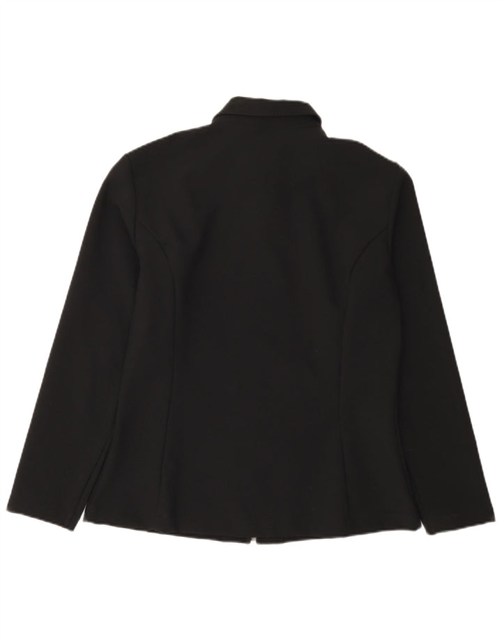 Benetton Veste Blazer Femme IT 46 Large Noir Polyester