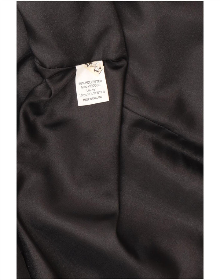 Peggy Page Veste Blazer Femme UK 14 Grand Pied-de-Poule Gris