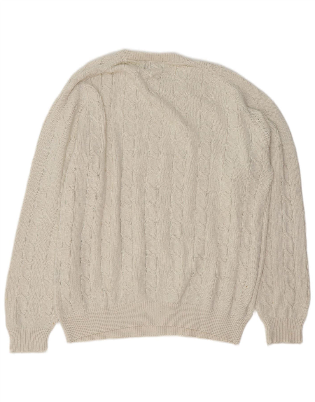 KAPPA Pull à col rond pour homme en coton blanc Taille L