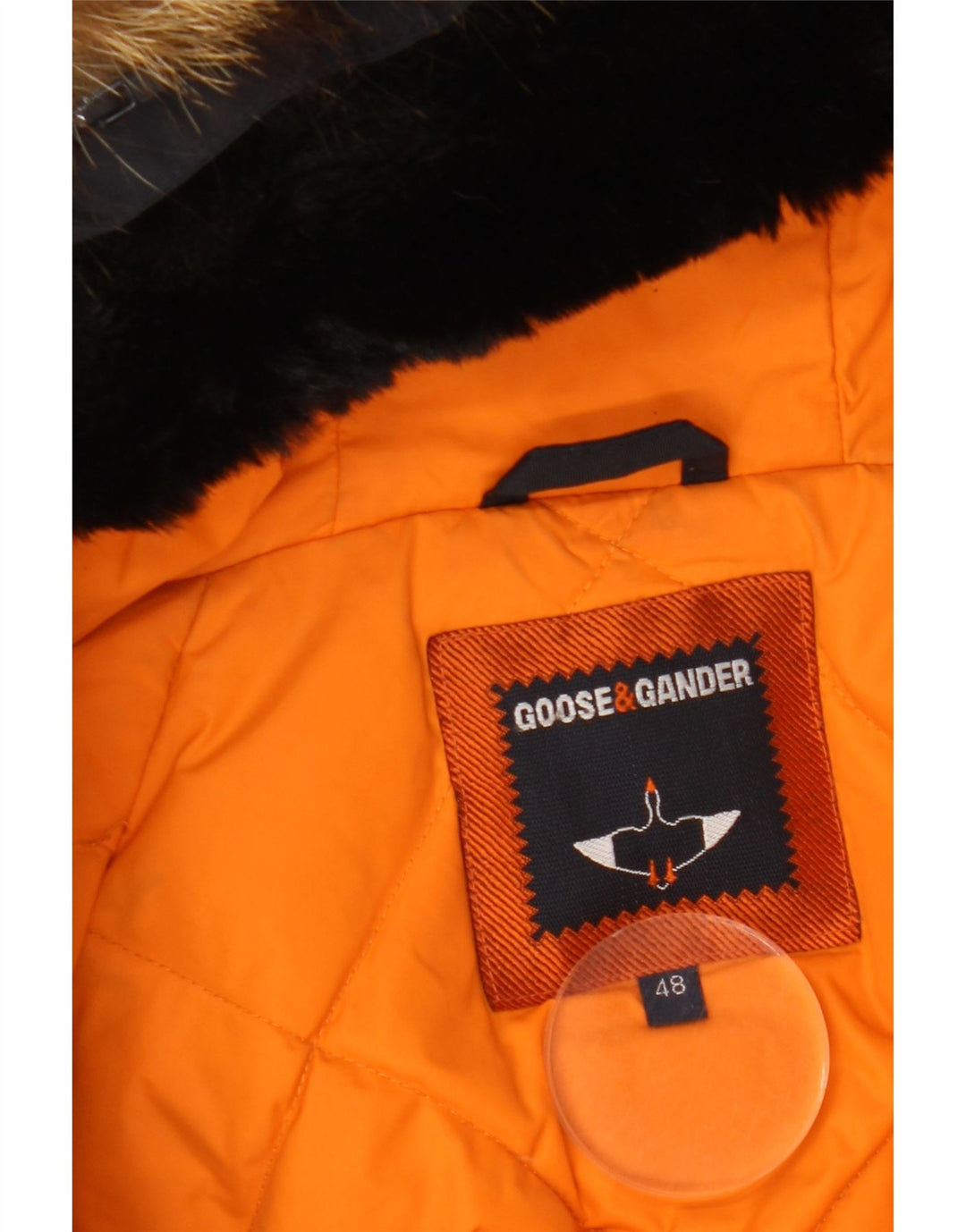 Goose & Gander Veste bomber rembourrée à capuche pour homme IT 48 Nylon noir moyen