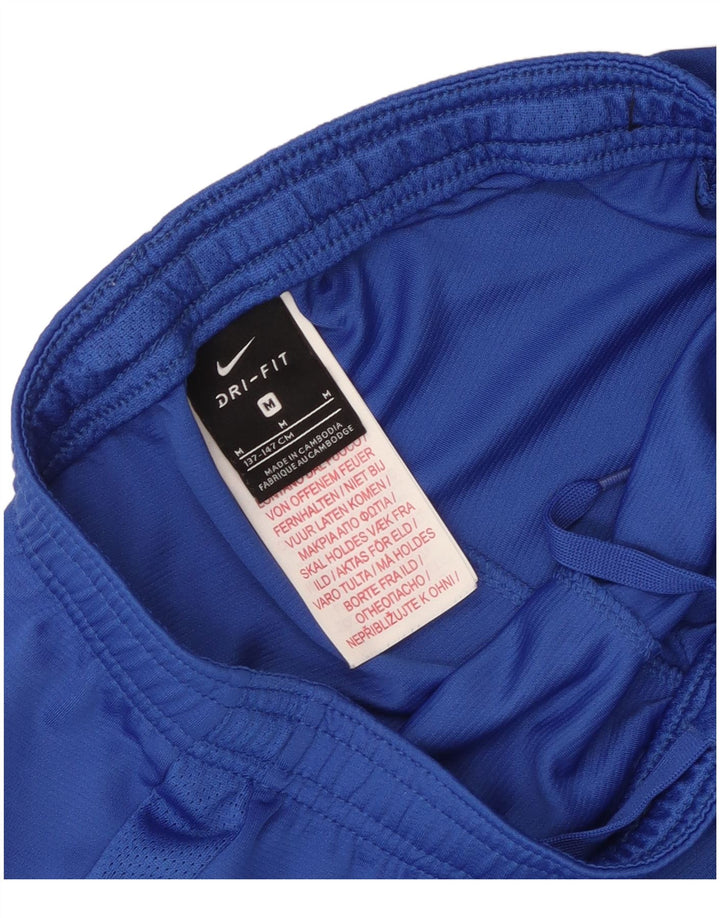 Short de sport Nike Dri Fit garçon 10-11 ans bleu moyen polyester