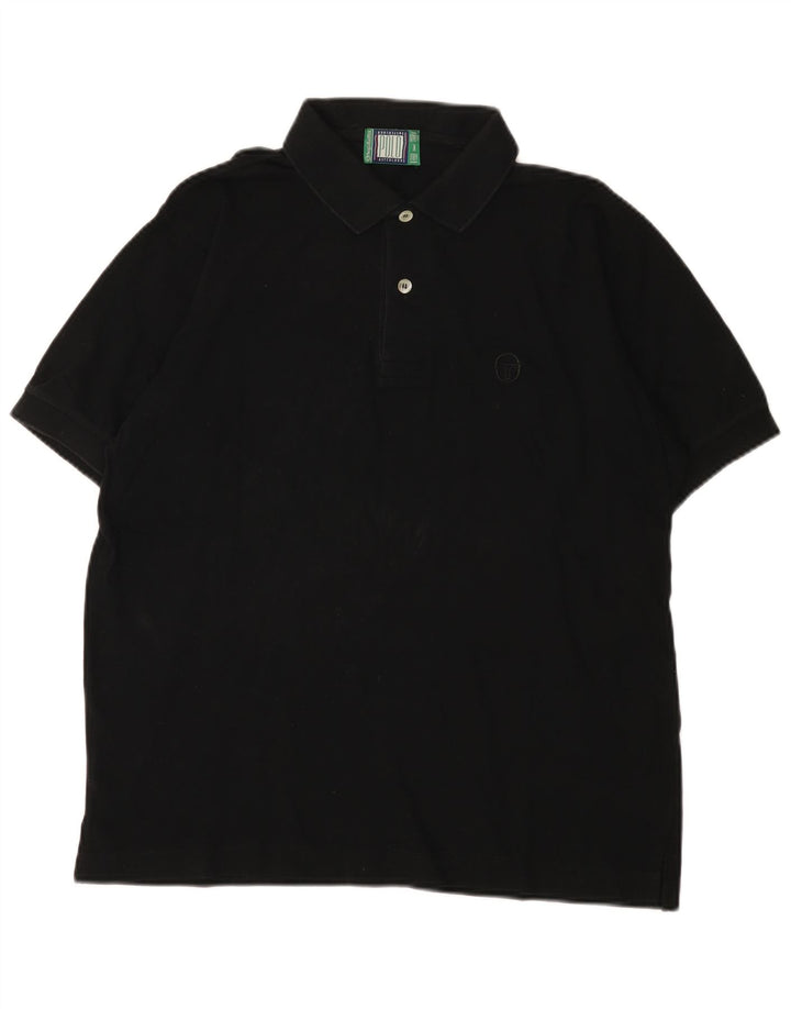 Sergio Tacchini Polo Homme IT 48 Coton Noir Moyen