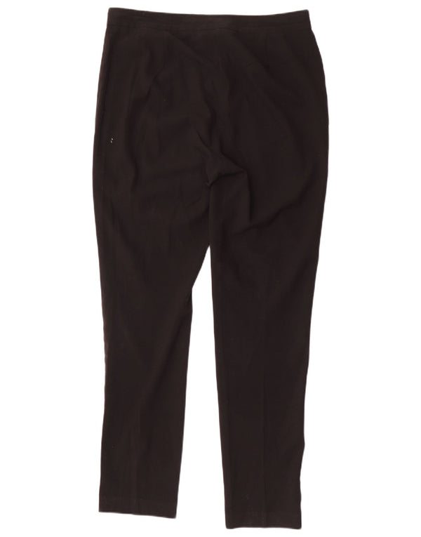 Marks & Spencer Pantalon décontracté slim pour femme UK 12 Medium W32 L31 Noir