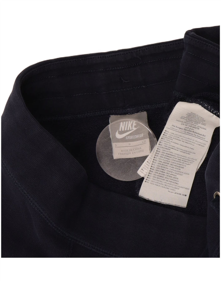 NIKE Pantalon de survêtement évasé pour femme UK 10 Small Bleu marine en coton