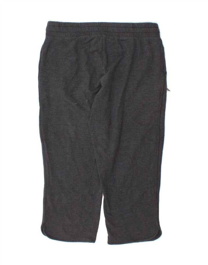 EDDIE BAUER Womens Capri Tracksuit Trousers UK 14 Medium  Grey Cotton Vintage Eddie Bauer and Second-Hand Eddie Bauer from Messina Hembry 