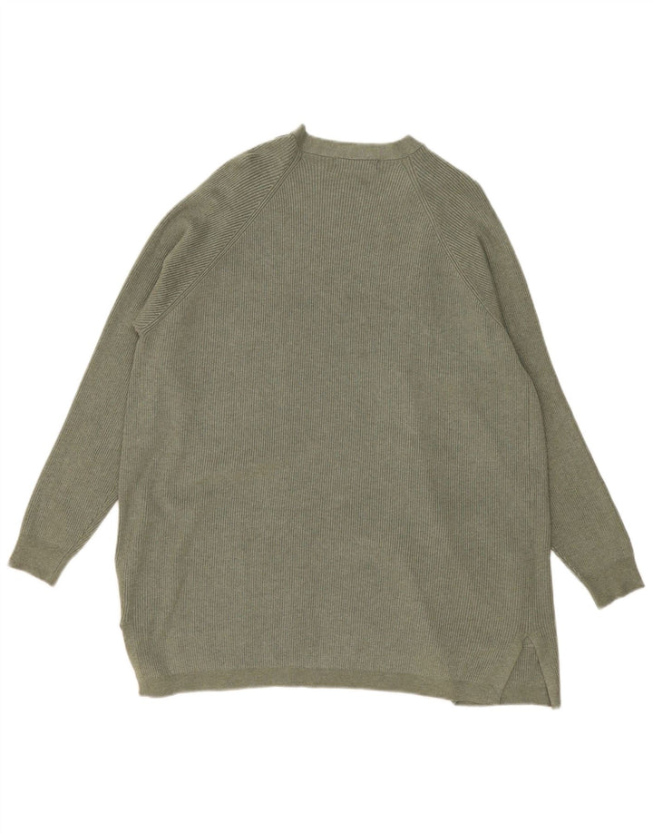 Marks & Spencer Pull cardigan ouvert surdimensionné pour femme UK 16 Large Kaki
