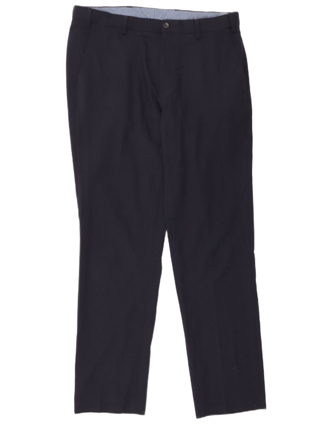 Marks & Spencer Pantalon Chino Regular Homme W36 L33 Bleu Marine Polyester