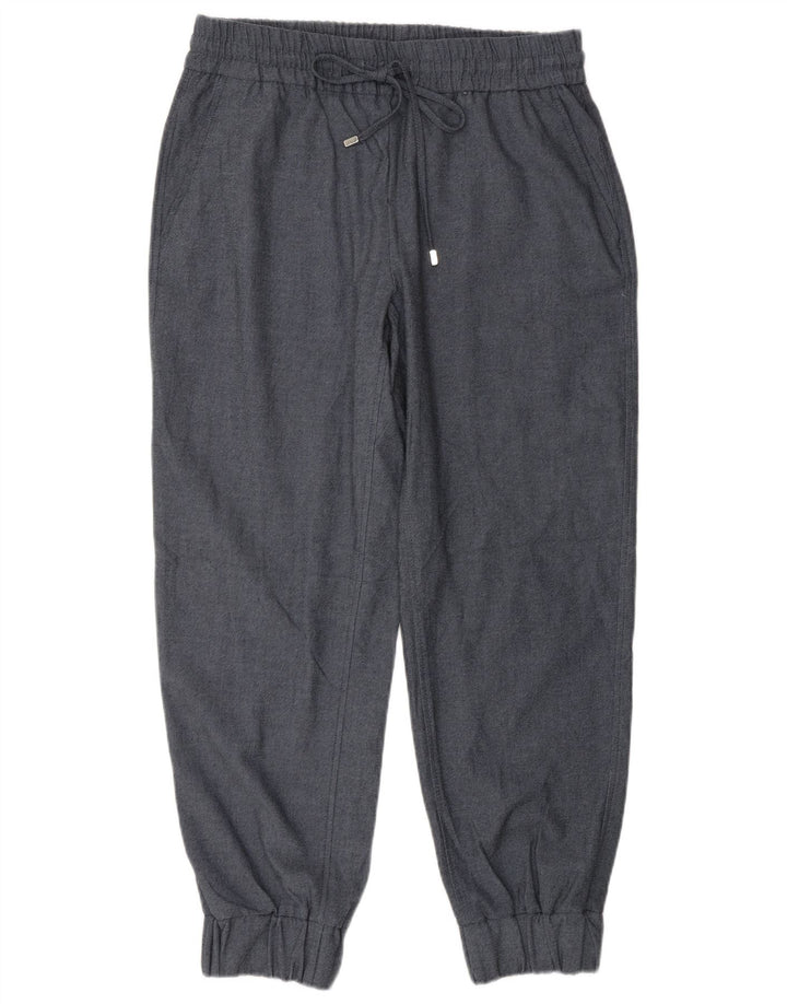 Zara Pantalon de jogging décontracté pour femme Medium W28 L26 Bleu Polyester