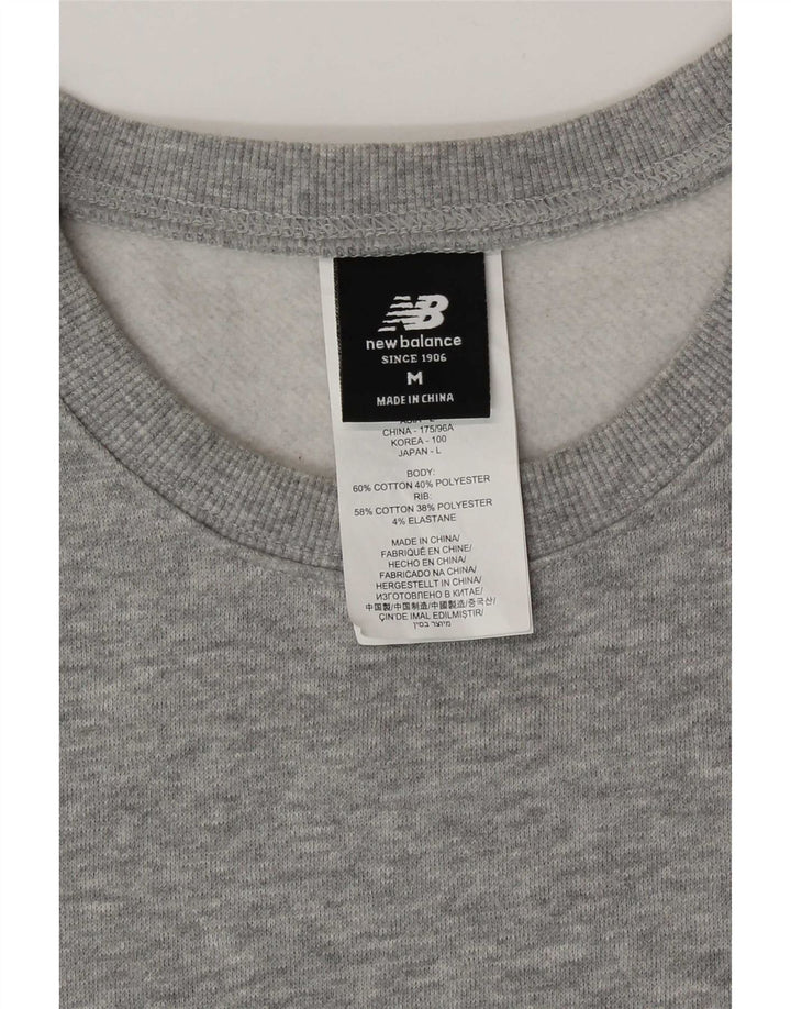 New Balance Sweat-Shirt Homme Gris Moyen Coton