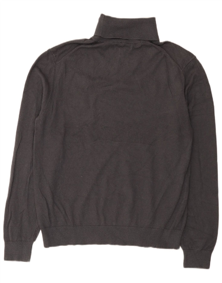 Marks & Spencer Pull col roulé pour homme en coton gris Taille L