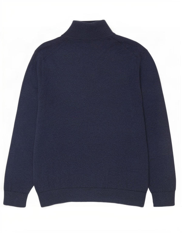 Nautica Pull col zippé pour homme en coton bleu marine Taille L