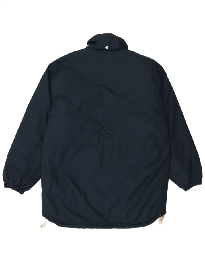 Adidas Veste rembourrée pour homme UK 38/40 Medium Bleu marine Nylon