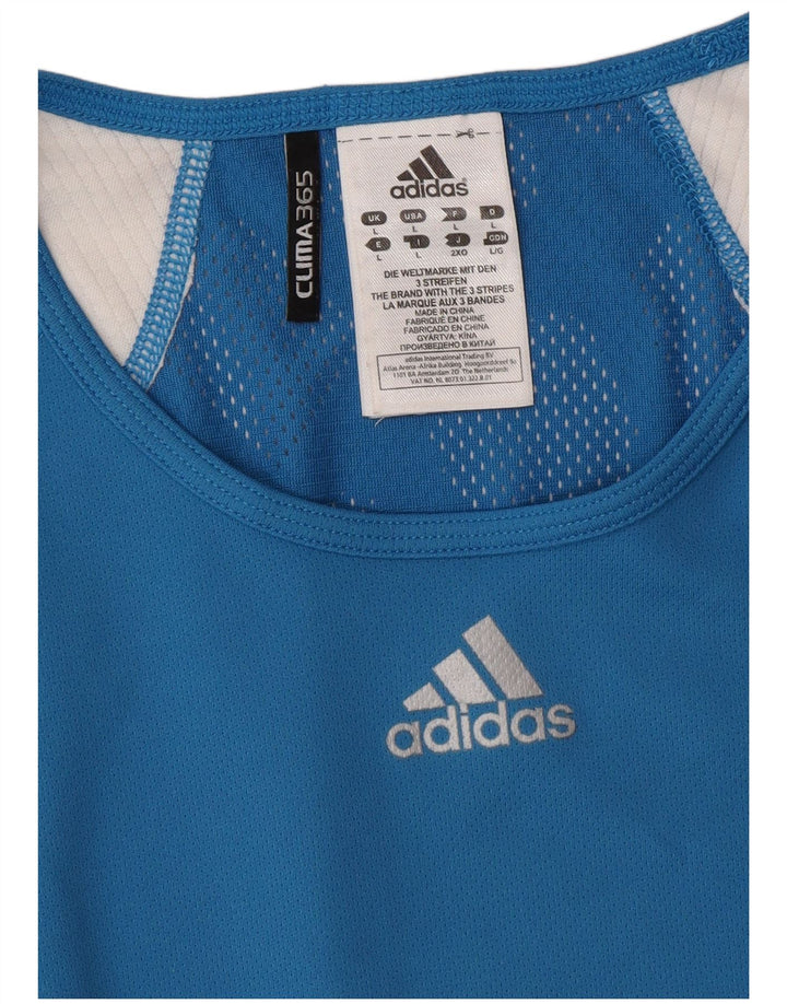 ADIDAS T-shirt Clima 365 pour hommes, grand bleu, polyester color block